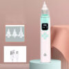 Electric nasal aspirator shown with three silicone suction tips